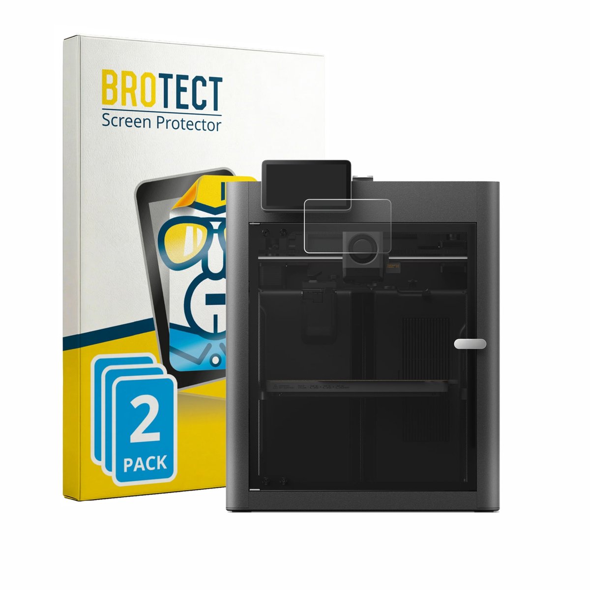 BROTECT - Screenprotector voor Bambu Lab X2D - Folie Beschermfolie transparant 2 Stuks