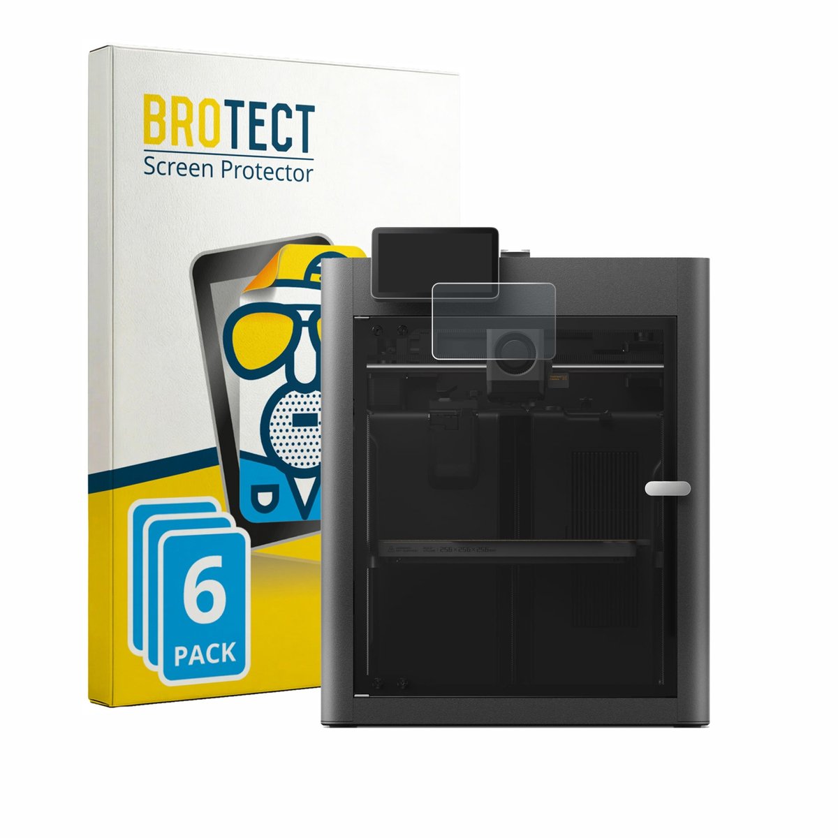 BROTECT - Screenprotector voor Bambu Lab X2D - Folie Beschermfolie matte 6 Stuks
