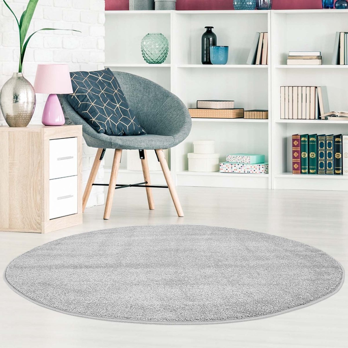 Tapijt Koho Spring Laagpolig Vloerkleed Grijs - 120x160- Modern - Woonkamer - Salon - Slaapkamer - Eetkamer