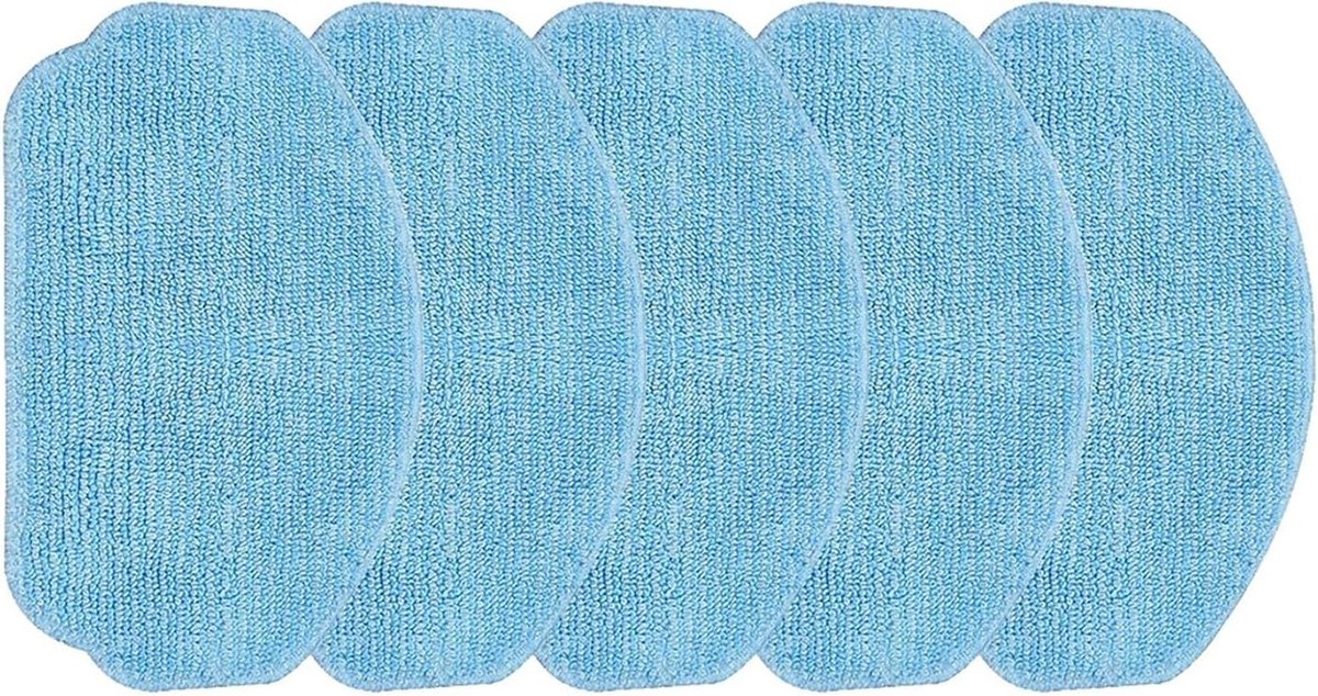 Microvezeldoeken Set - Schoonmaakdoeken Vloer - Robotstofzuiger Onderhoud - Hoge Kwaliteit Absorptie - 5 Stuks - Grijs