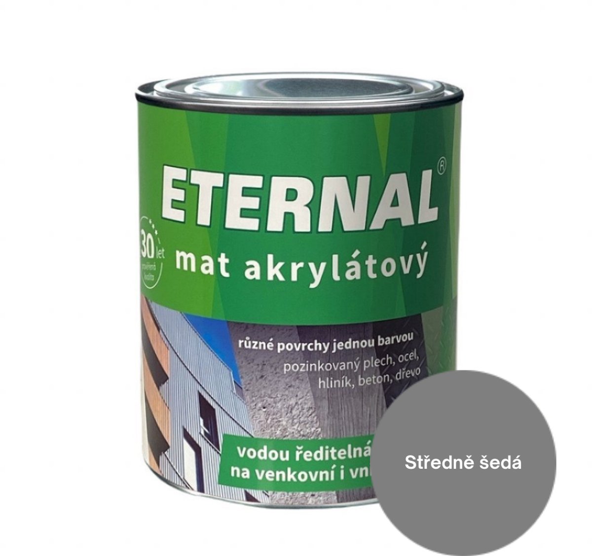 Eternal MAT Acryl 0,7 kg, 03 Middelgrijs