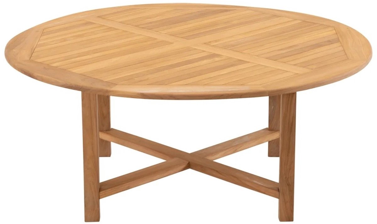 Les - Teak eettafel Ø120x75 cm - bruin