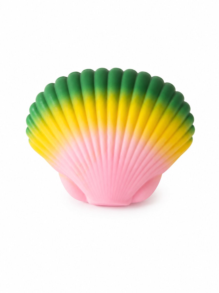Squishy Schelp – Stressbal Antistress Speelgoed – Zacht Knijp Speeltje – Groen/Roze – Voor Kinderen & Volwassenen