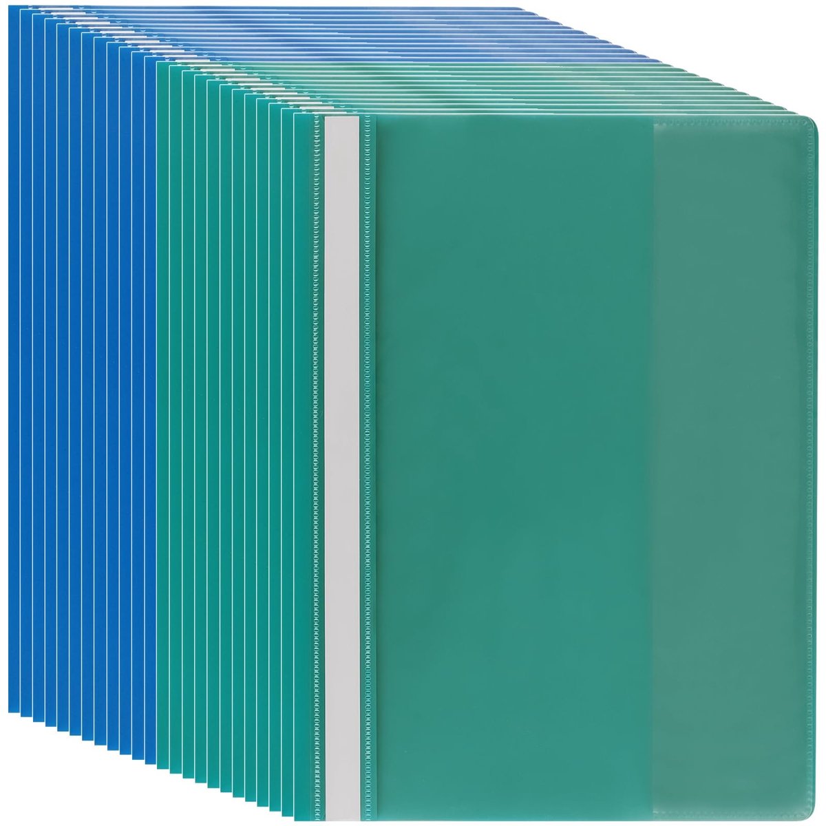 OmGoods - Dailygoody - A4 plastic presentatiemappen - Transparante omslag - Duurzaam materiaal - 24 stuks - Documentopslag - Ideaal voor kantoordocumenten - 2 g...