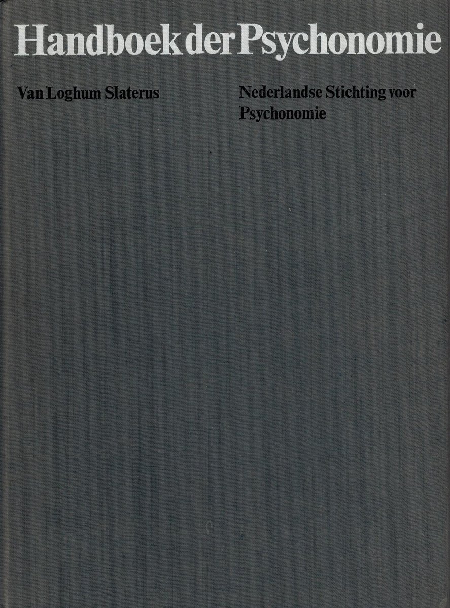 Handboek Der Psychonomie - Red. Michon, Eijkman, De Klerk