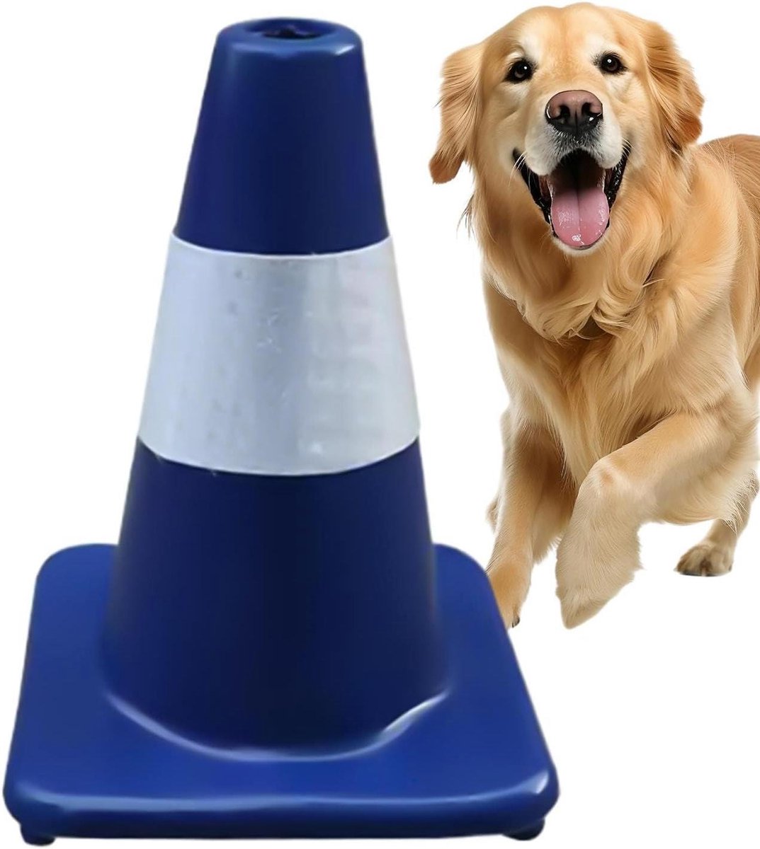 Hond Zindelijkheidstrainingspaal - Plaspaal Hond Reu - Hond Trainen Binnen - Verticale 3D Kolom - 30x20x20 cm - Grijs