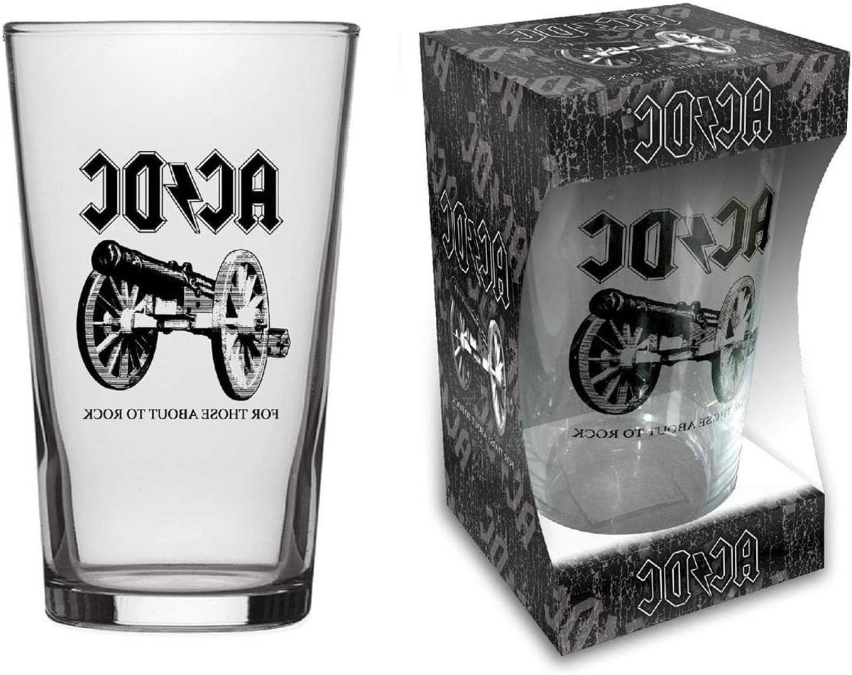Bierglas - Glazen beker - Verjaardag vieren - Letterprint ontwerp - 580 ml - Transparant
