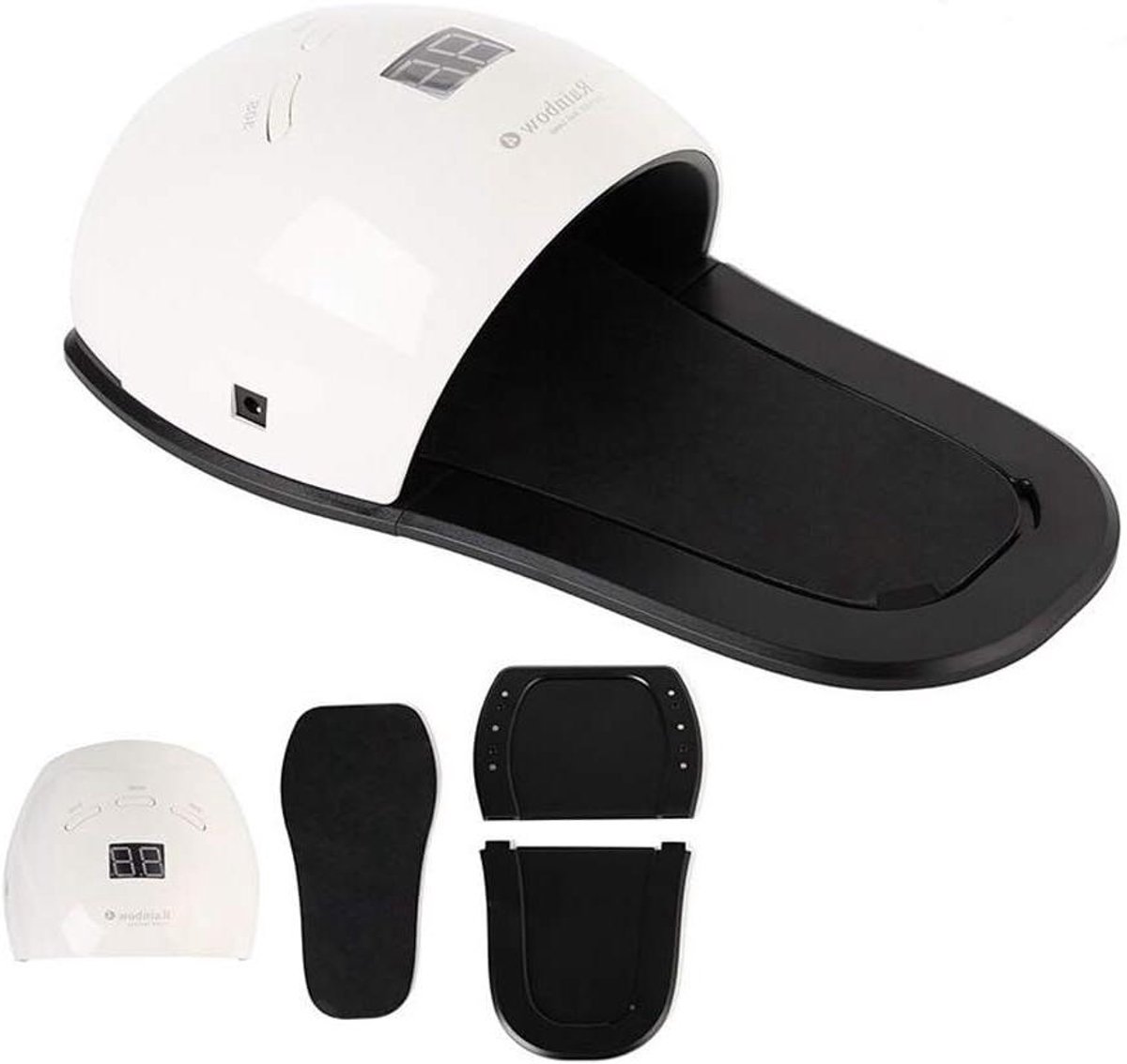 Nageldroger UV LED - Nagellamp Manicure - Nagels Drogen - 2-in-1 Flexibel Design - 48W - Wit