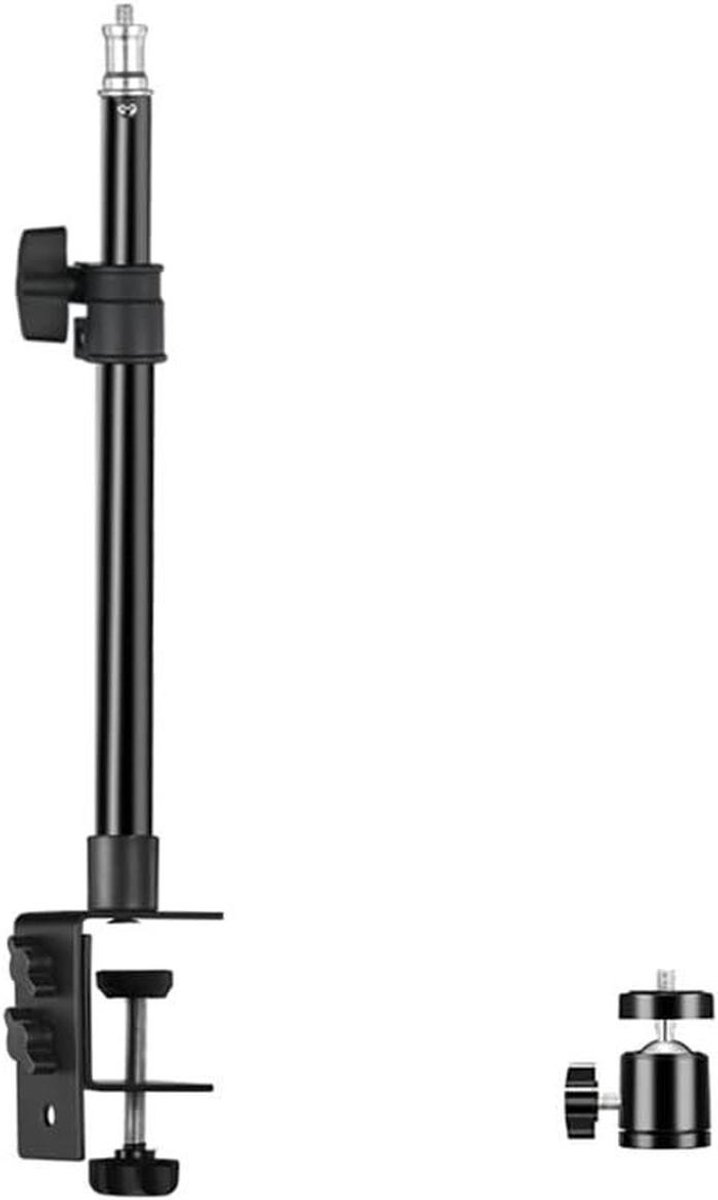 Bureau Klem Statief - Tafel Armatuur - Camera Positioneren - Verstelbare C-klem - 355-512 cm - Zwart