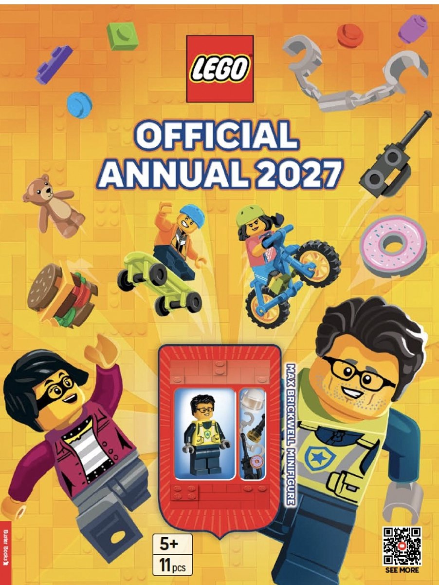 Lego® Annual- Lego® Books, Official Annual 2027 (with Max Brickwell Police Minifigure And Accessories)