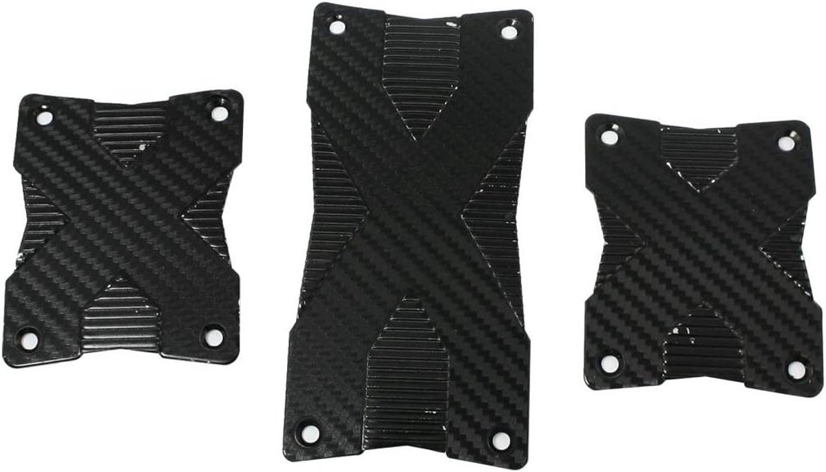 Pedaal Covers - Auto Accessoires - Veilig Rijden - Antislip Ontwerp - 3 Stuks - Zwart