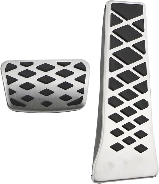Pedaalhoezen Auto - Antislip Pedalen - Verbeter Rijveiligheid - Eenvoudige Installatie - 25x10x5 cm - Zilver — afbeelding 5