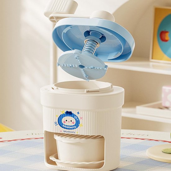 Handmatig Ijsscheerapparaat - Schaafijsmachine IJsmachine - Desserts Maken - Roestvrij Staal Systeem - 23 x 12 cm - Blauw — afbeelding 4