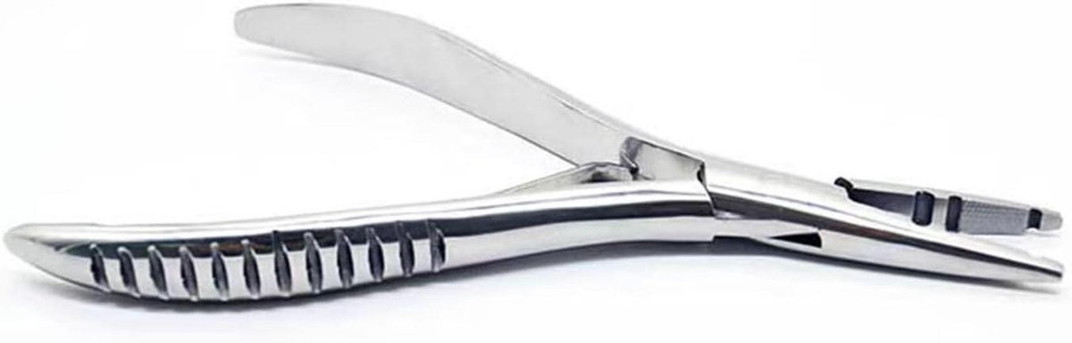 Tang voor Haarverlengingen - Haarverlengingsgereedschap Stylingtang - Haarstyling - Roestbestendig Roestvrij Staal - 1 stuk - Zilver