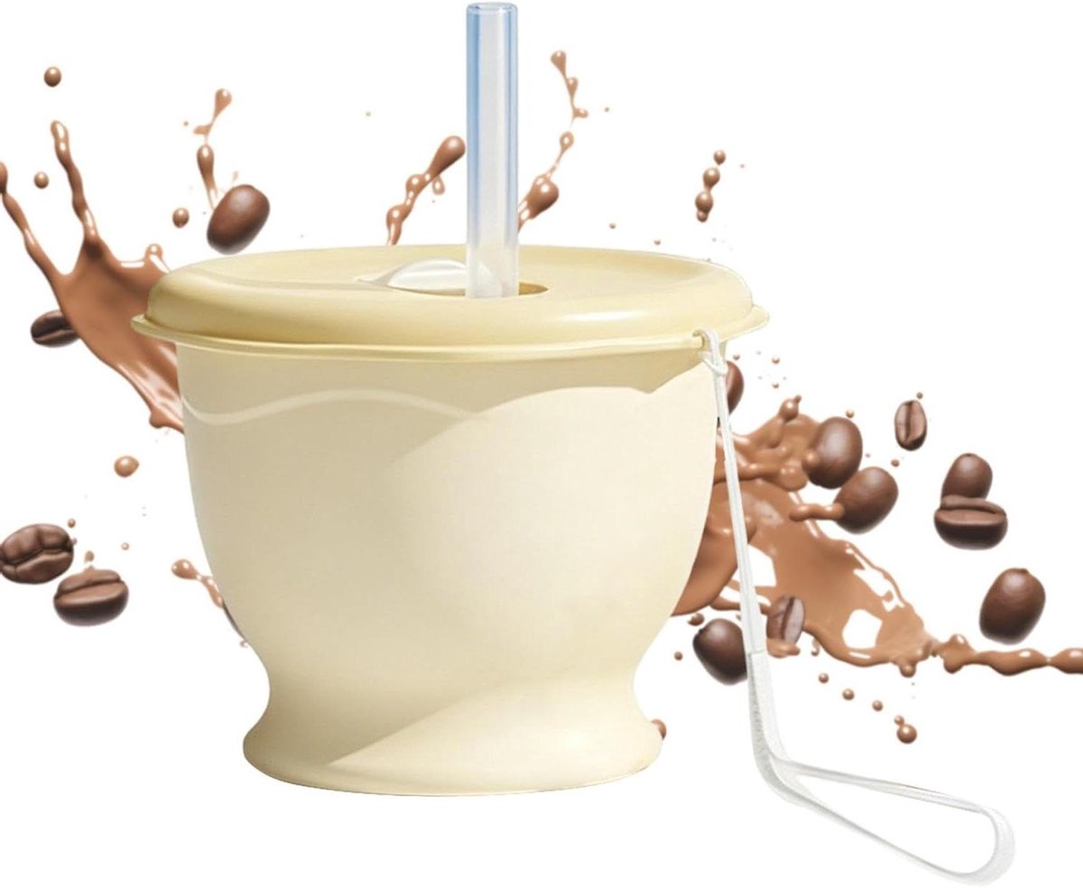 Opvouwbare Waterbeker - Draagbare Drinkbeker - Hydratatie Onderweg - Ruimtebesparend Ontwerp - 150ml - Crèmekleurig