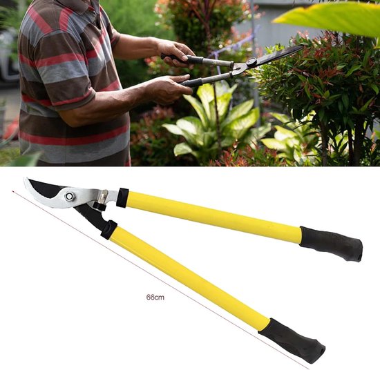 Hoge takkenschaar - Snoeischaar staal - Takken snoeien - Telescopische lengte - 66 cm - Zwart van Hoge — afbeelding 3
