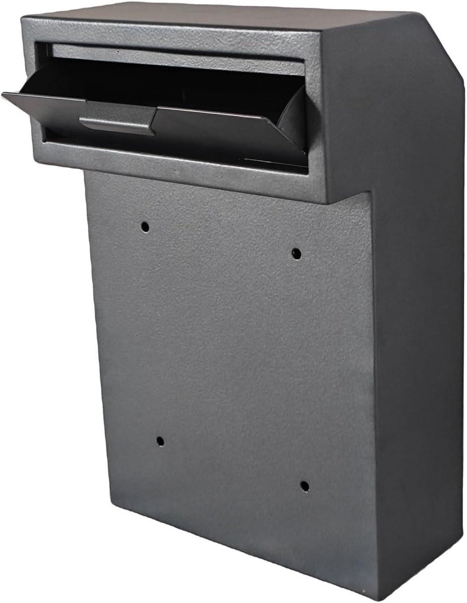Wandmontage Mailbox - Brievenbus Pakketbrievenbus - Post Ontvangen - Versterkt Ontwerp - 2000 Grams - Grijs