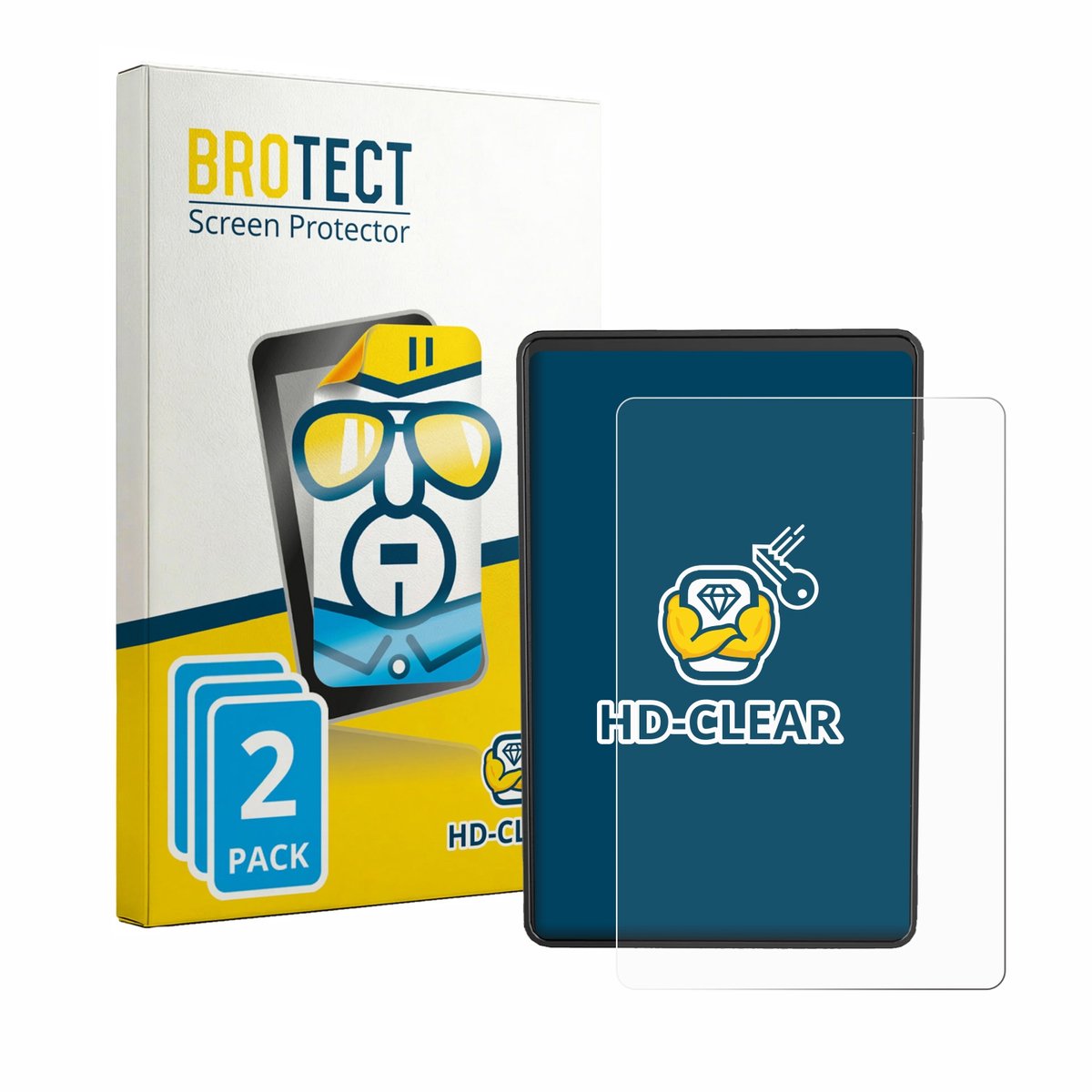 BROTECT - Screenprotector voor Bafang VD04 - Folie Beschermfolie transparant 2 Stuks