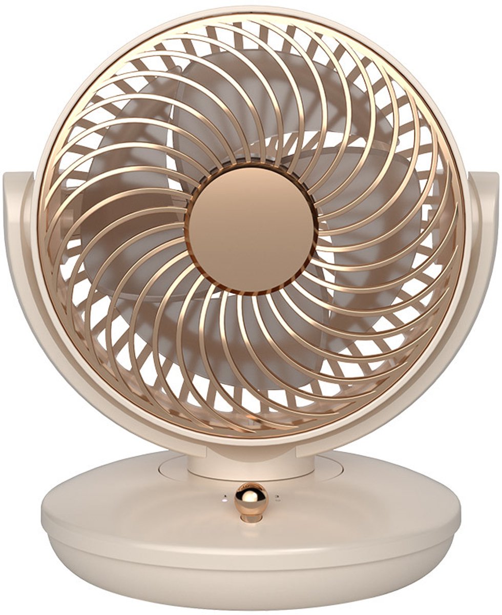 Mini Tafelventilator - Handventilator - Ventilatoren - Ventilator – Tafelventilator - Mini Ventilator - Schuddende - 3 Snelheden en 360° Luchtcirculatie - 18x13.5x15.5cm