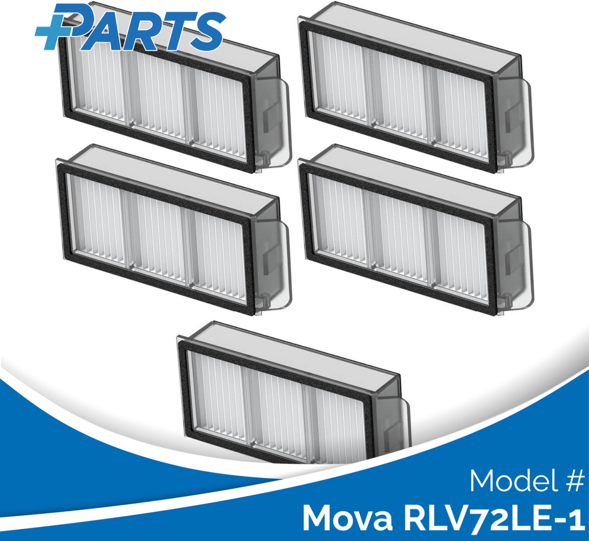 Plus.Parts Mova RLV72LE-1 Filters (5 Stuks, Plus.Parts® alternatief voor MRHF30) Overig