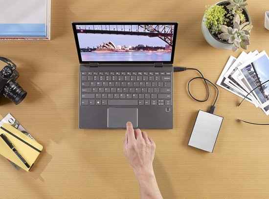 Externe Harde Schijf - Draagbare Opslag - Bestanden Opslaan - Snelle USB 3.0 - 4TB - Zilver — afbeelding 2