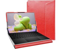 Beschermhoes Laptop - Hoes Sleeve - Veilig Transport - Dubbele Elastieken - 14 inch - Rood