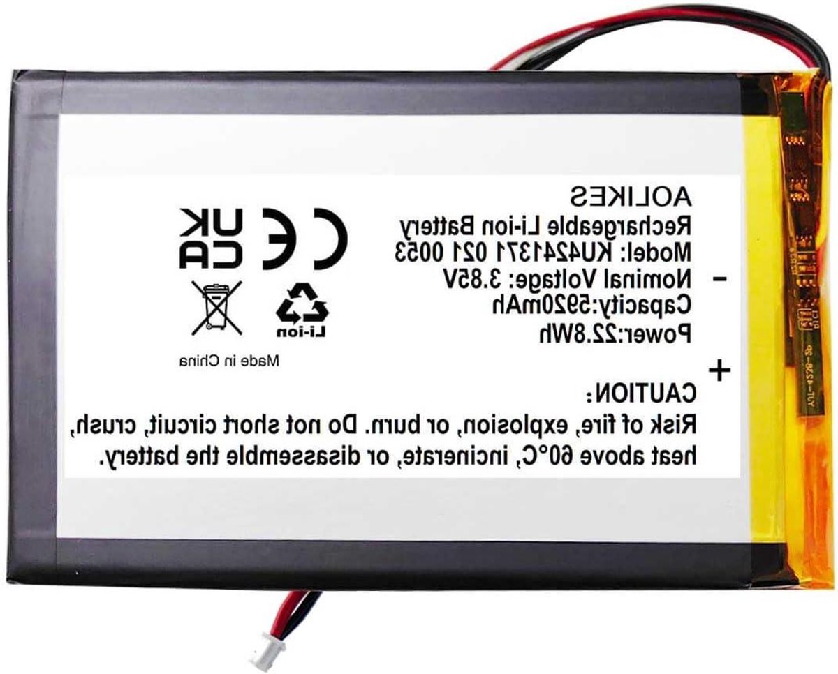 Oplaadbare Batterij - Lithium-polymeer Batterij - Gaming Toetsenbord - Hoge Capaciteit - 5920mAh - Niet gespecificeerd