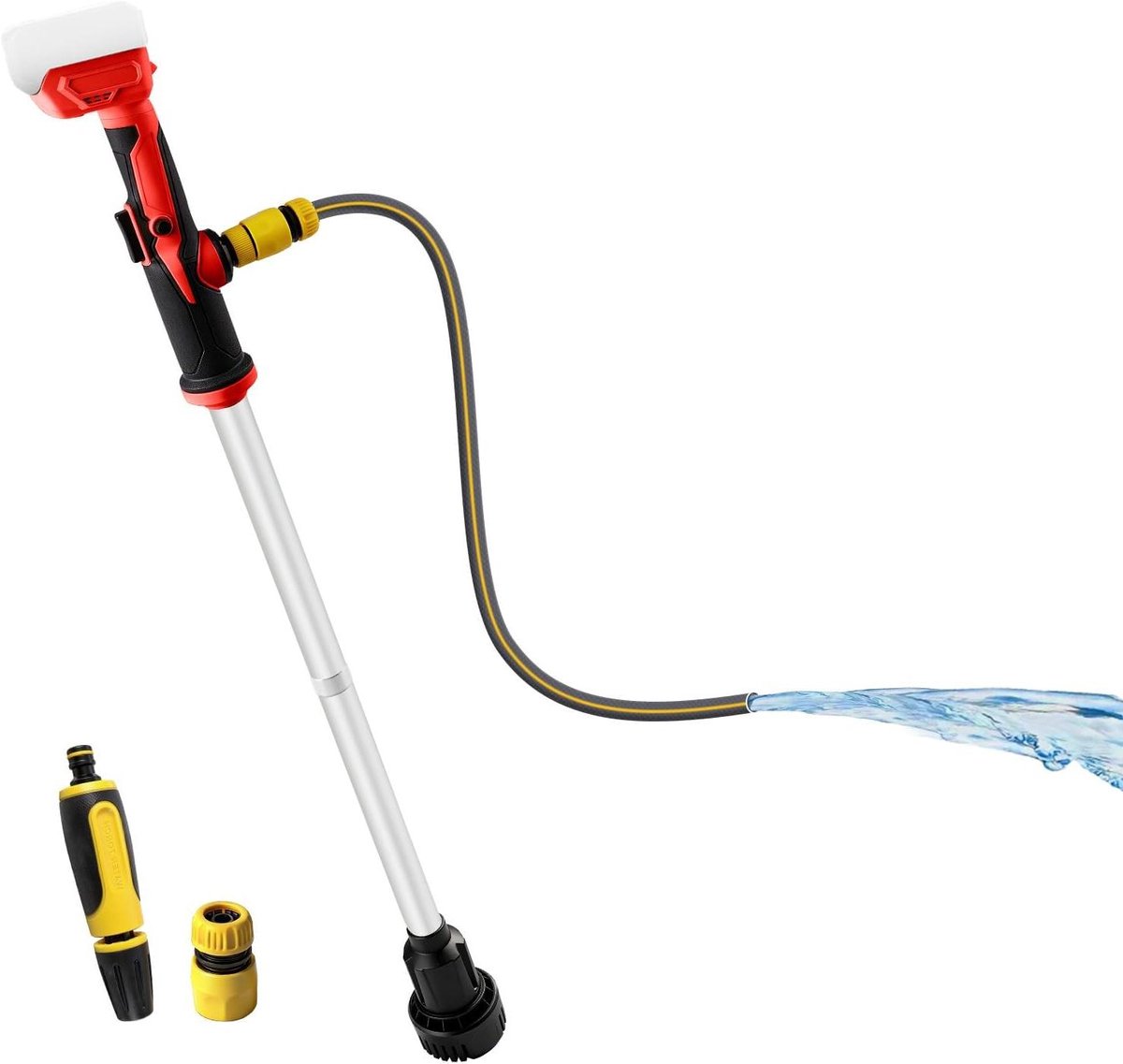 Draadloze waterpomp - Dompelpomp - Water overpompen - Compatibel met 18V batterij - 3600 L/u - Zwart