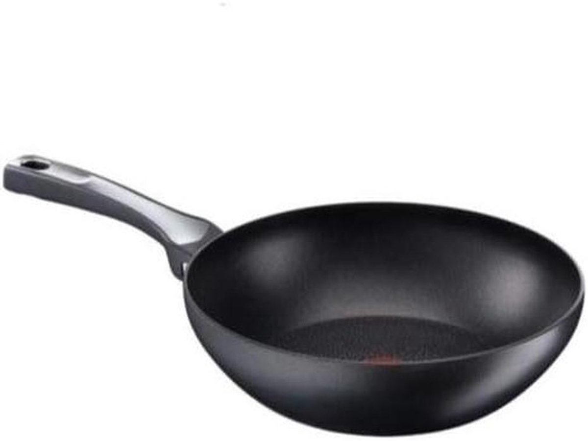 Expertise Wokpan - Roerbakpan Aluminium - Aziatisch Koken - Thermo-Spot Indicator - 28 cm - Groen