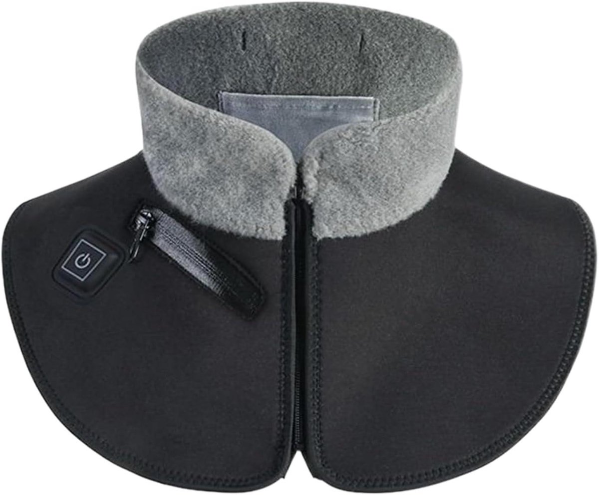 Elektrische Warmteband - Verwarmingskussen Nek - Spierontspanning - Verstelbare Elastische Band - 35 x 21 cm - Grijs
