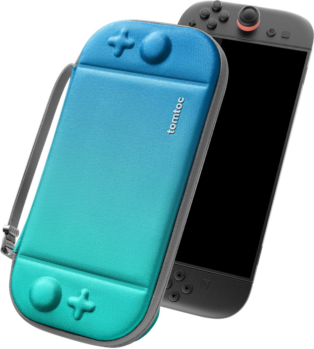 tomtoc - beschermhoezen voor Nintendo Switch 2 Model 2025 - Geurloze, harde beschermhoes van vilt met 12 vakjes voor gamekaarten, draagbare reisopbergtas met origineel patent en bescherming van militaire kwaliteit