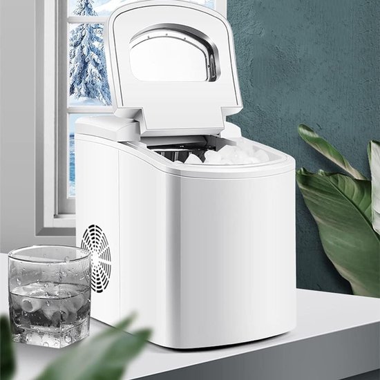 Automatische ijsmachine - Kleine ijsmaker - Drankjes koel houden - Snel ijs in 7 minuten - 10 kg per dag — afbeelding 2