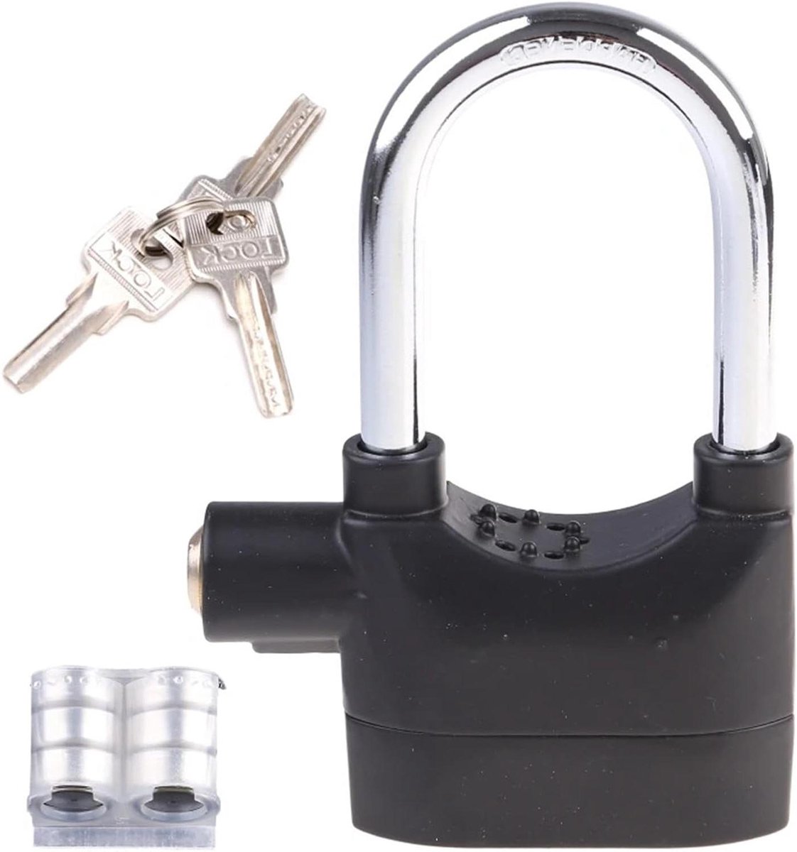 Motorfiets Alarm Sloten - Antidiefstal Cadiado - Beveiliging Voertuig - Uniek Slotcilinder - 10 cm - Zilverkleurig