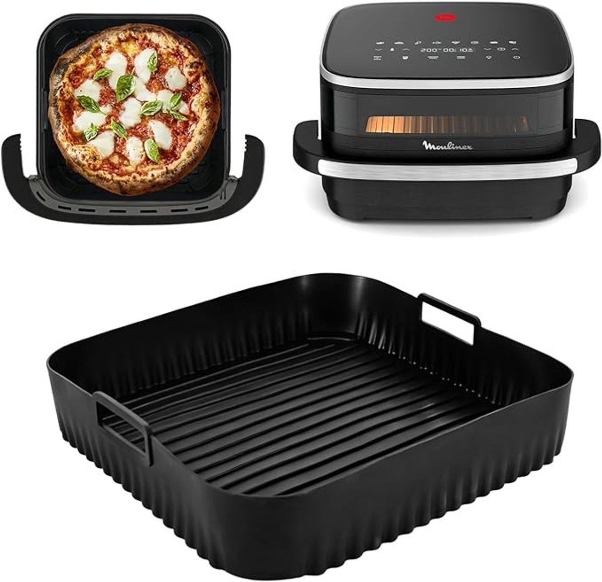 Siliconen ovenschaal voor heteluchtfriteuse - hittebestendig en duurzaam