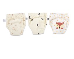 Bummy - Zindelijkheidsbroekjes - Oefenbroekjes zindelijkheid - 3 Stuks - Maat S (8-11kg) - Trainingsbroekjes - Wasbaar & Waterdicht - Zacht Premium Katoen - REACH-getest