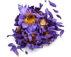 Blauwe Lotus thee - Hele Bloemen - Hoogste Kwaliteit - Blue Lotus tea - Whole Flowers - Nymphaea caerulea - Cafeïnevrije kruidenthee - Meditatie - Ontspanning - 50 gram