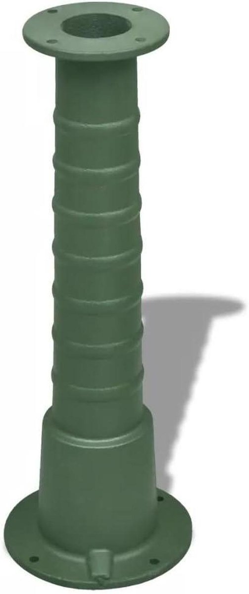 Pompvoet Gietijzer - Onderstel Handpomp - Water Verplaatsen - Verhoogde Werkpositie - 66 cm Hoog - Groen