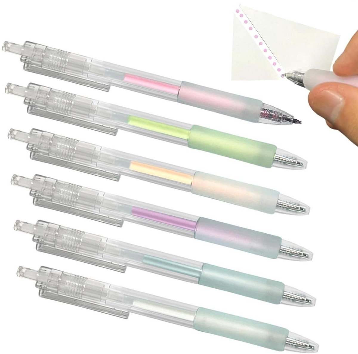 Lijmpennen Set - Pers Applicator - Papier Knutselen - Snelstrijkende Stift - 6 Stuks - Niet gespecificeerd