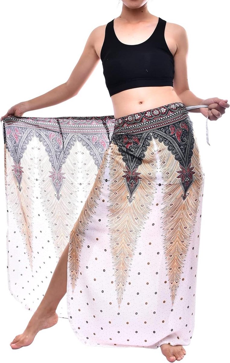 Strand Sarong - Pareo Wrap - Zonnebaden - Tie Band - 150x110cm - Batik Print