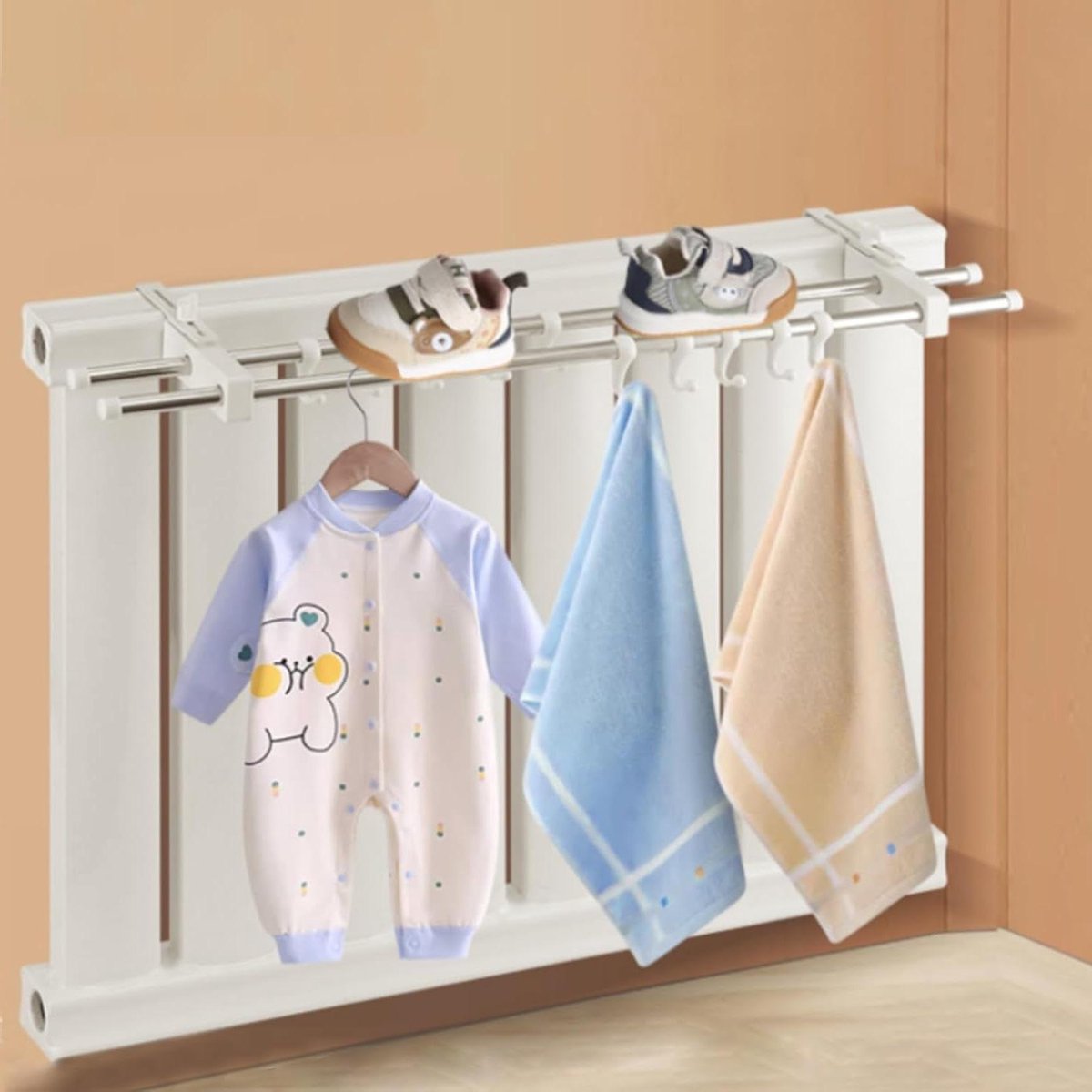 Radiator kledingdroger - Opvouwbaar rek - Kleding drogen - Intrekbaar ontwerp - Diverse ma