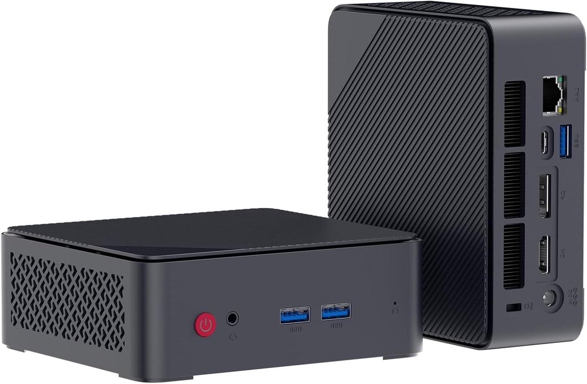 Mini PC - Compacte Computer - Kantoor Werk - Krachtige Processor - 512 GB SSD - Zwart