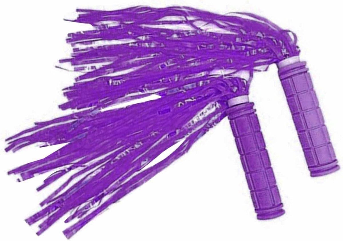 Kinderfiets Streamers Stuur Decoratie Fiets Versieren Eenvoudige Installatie 2 Stuks Paars