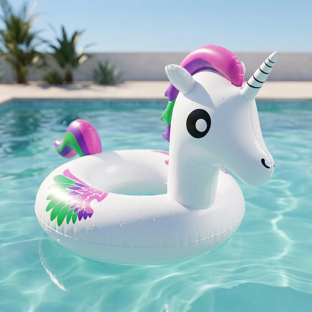 Lomera Zwemring Eenhoorn - Opblaasbare Eenhoorn - Unicorn Zwemband - Zwemband Eenhoorn - Opblaasbare Zwemband - Pool Float Unicorn - Zwembadring Eenhoorn - Zwembad Speelgoed - Opblaasfiguur - Kinderzwemband - Floaties - Luchtbed Eenhoorn