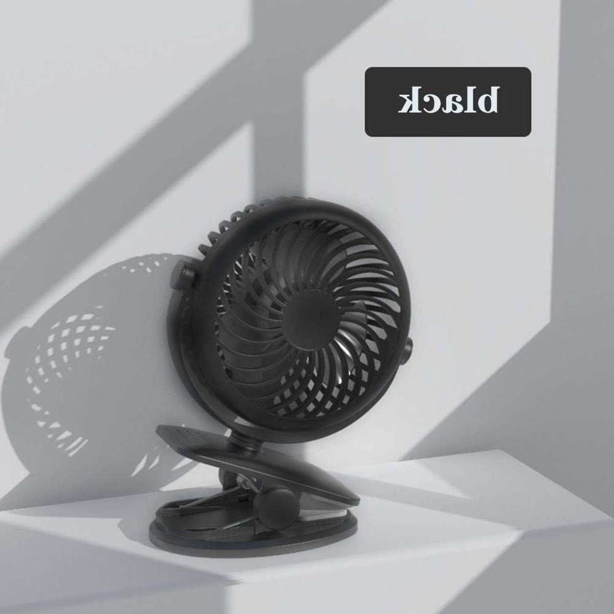 Ventilator Clip - Mini Ventilator - Persoonlijke Koeling - 360 Graden Rotatie - 2200mAh Batterij - Zwart