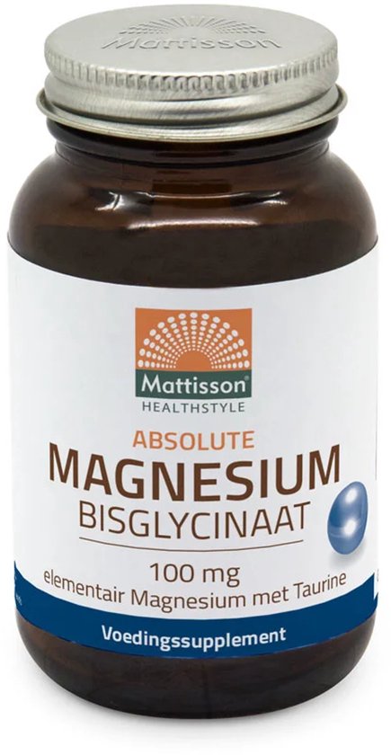 Mattisson - Magnesium Bisglycinaat 833mg - Vegan Voedingssupplement - 90 Magnesium Tabletten
