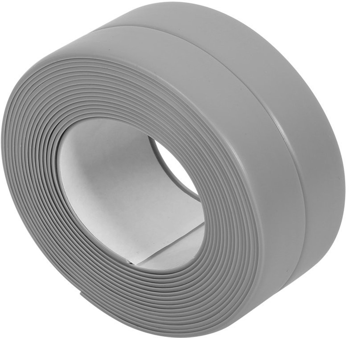 Solidchoice - Dailygoody - Wandafsluitstrips 3.2M - Zelfklevend PVC voor Badkamer en Keuken (Grijs)