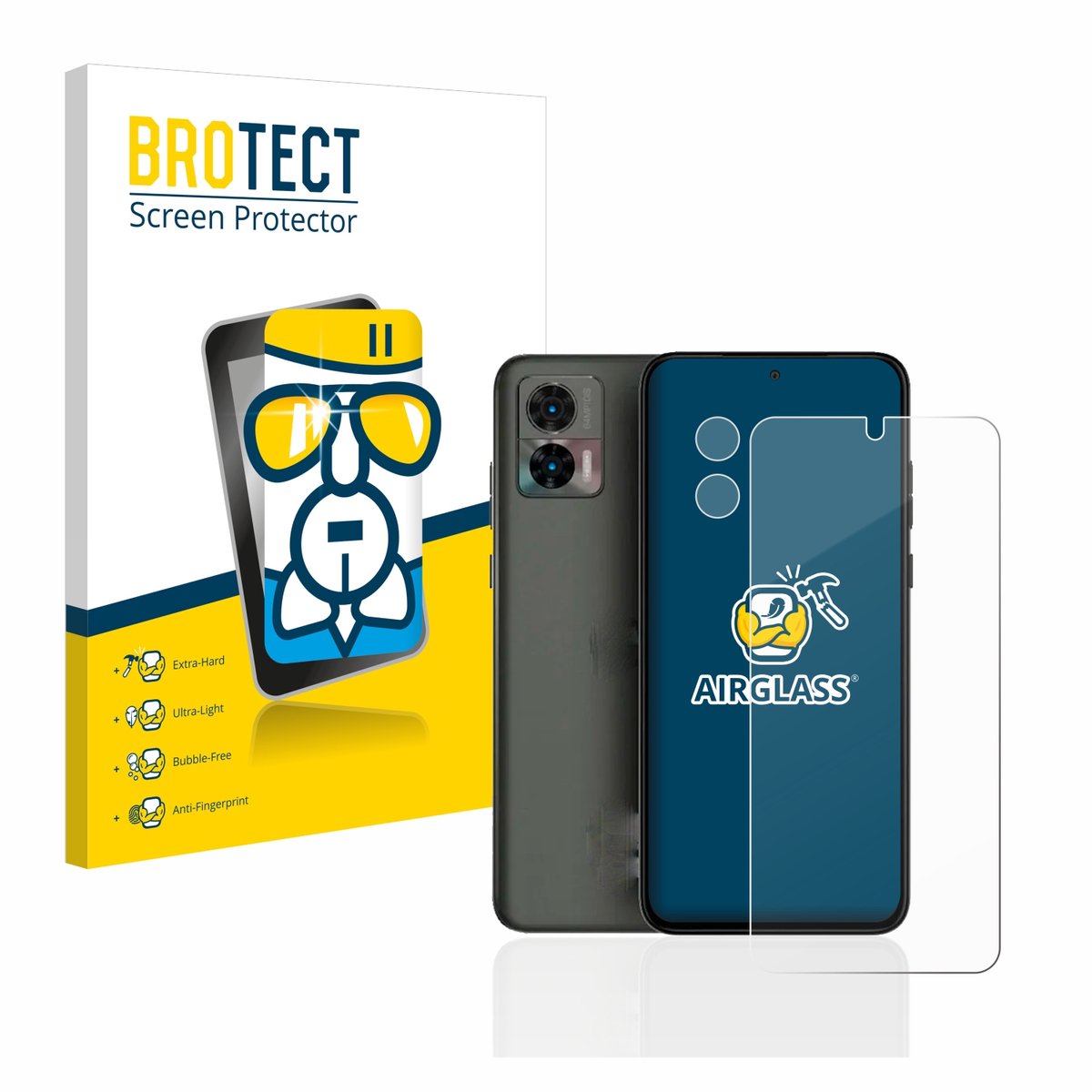 Screenprotector voor Motorola Edge 30 Neo (Voor+Camera) Beschermglas transparant