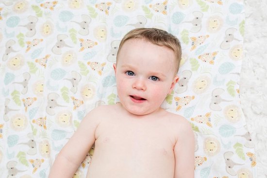 Mousseline Doeken - Wikkeldoeken Baby - Baby Verzorgen - Wordt zachter bij gebruik - Eén Maat - Jungle — afbeelding 3