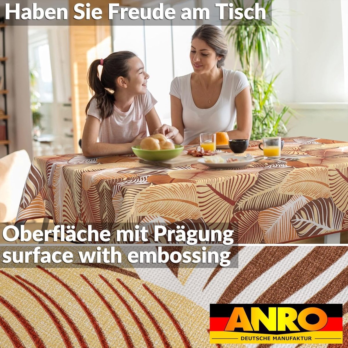 Oliezeil Tafelkleed - Wasbaar Tafelkleed - Tuinfeesten - Waterafstotend - 90 x 130 cm - Rood