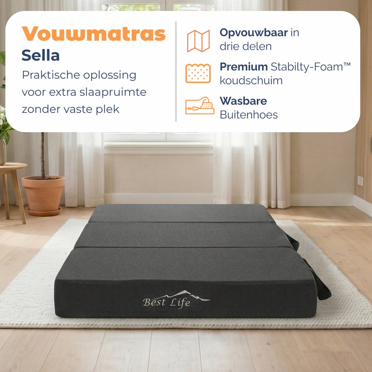 Best Best Life Opvouwbaar Matras - afbeelding 2